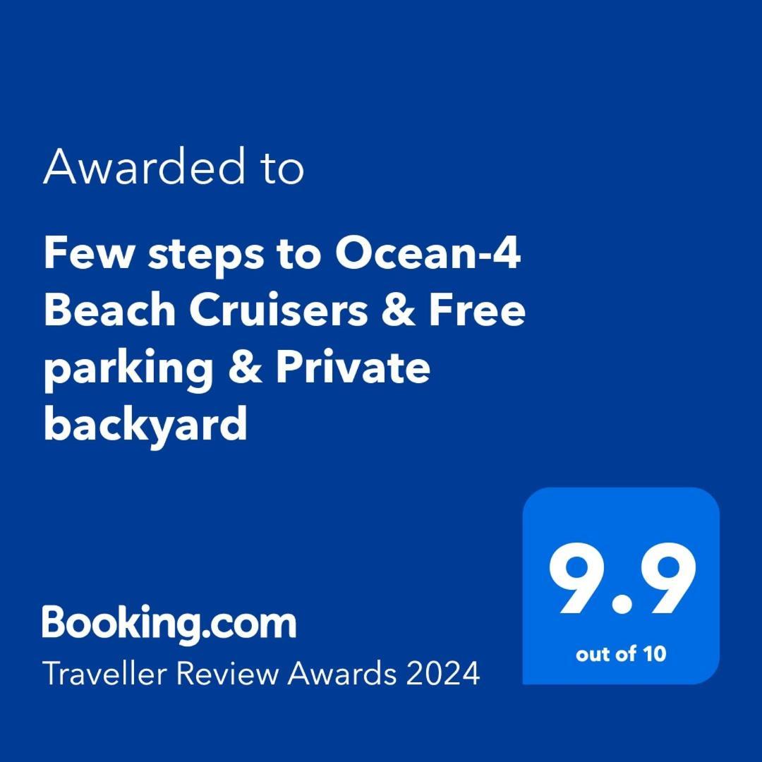 Few Steps To Ocean-4 Beach Cruisers & Free Parking & Private Backyard Jacksonville Beach Eksteriør bilde